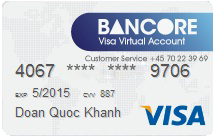 thẻ visa ảo bancore