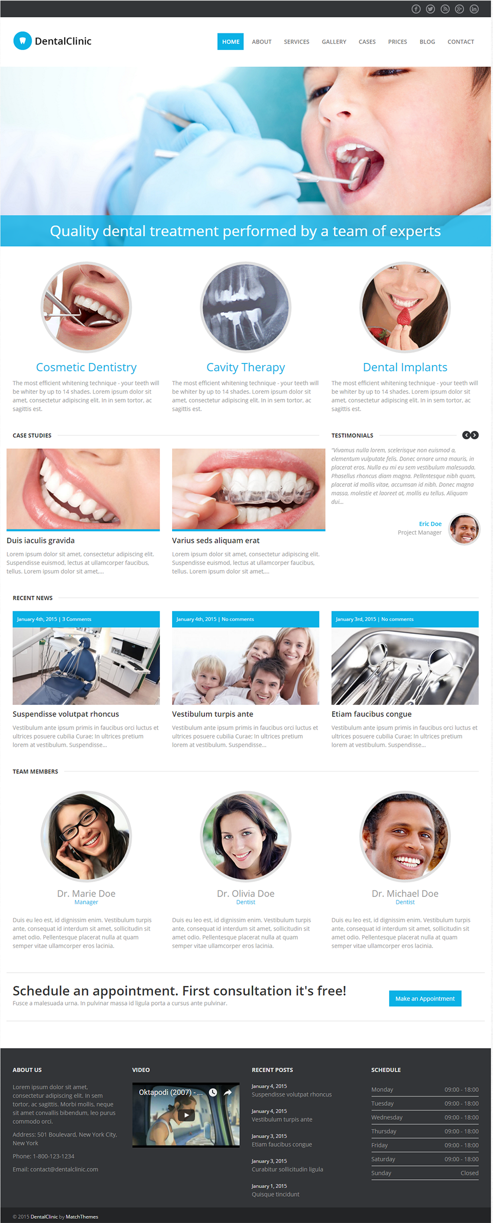 Dental Clinic v2.2.0 – Responsive WordPress Theme