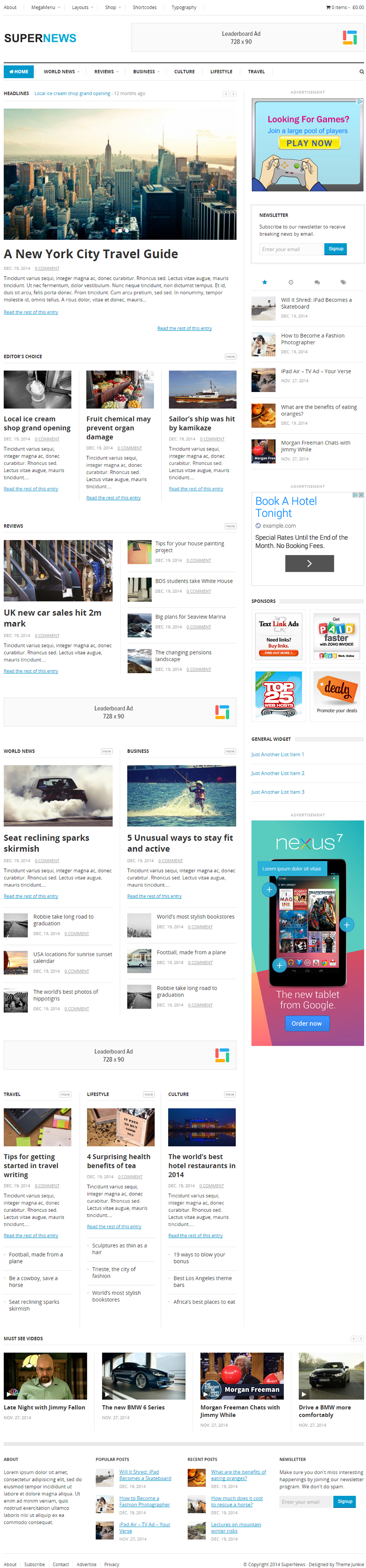 SuperNews - Ultimate WordPress Magazine Theme