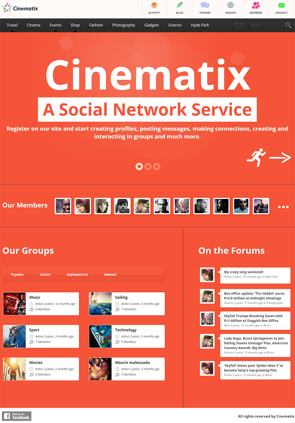 Cinematix v1.1.4 – Themeforest BuddyPress Theme