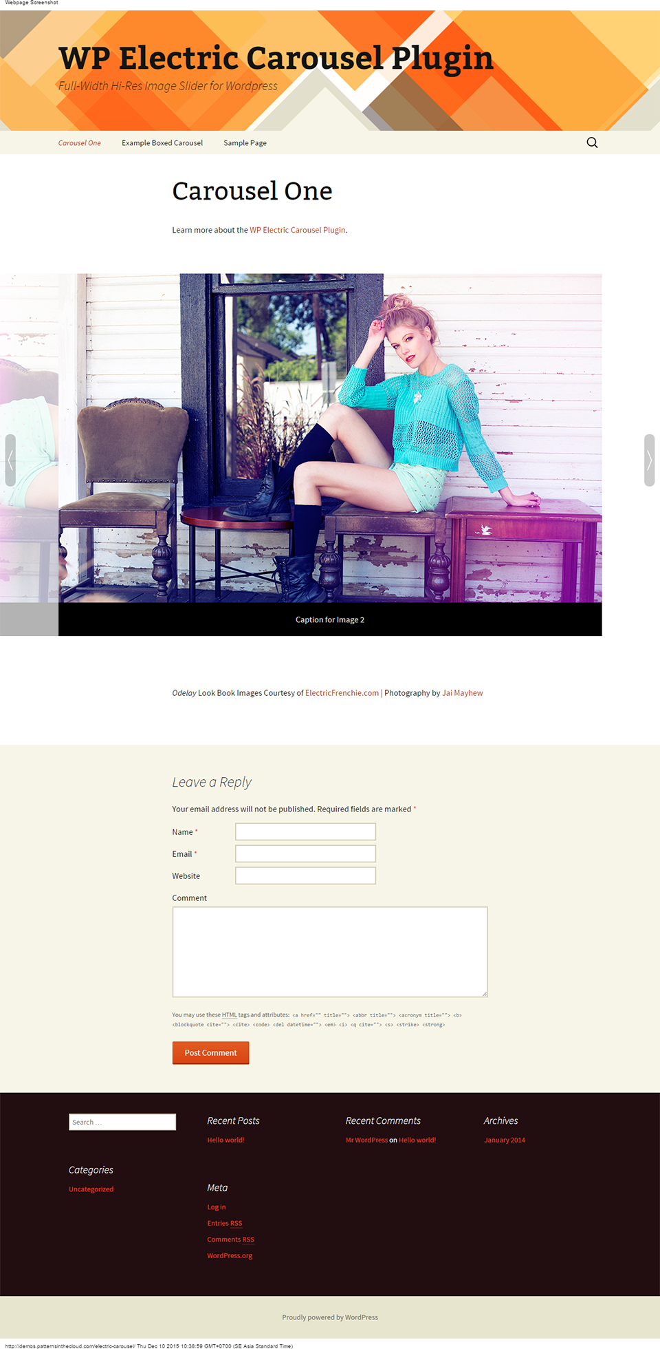CodeCanyon – WP Electric Carousel v1.6 – Full Width Lazy Load Slider