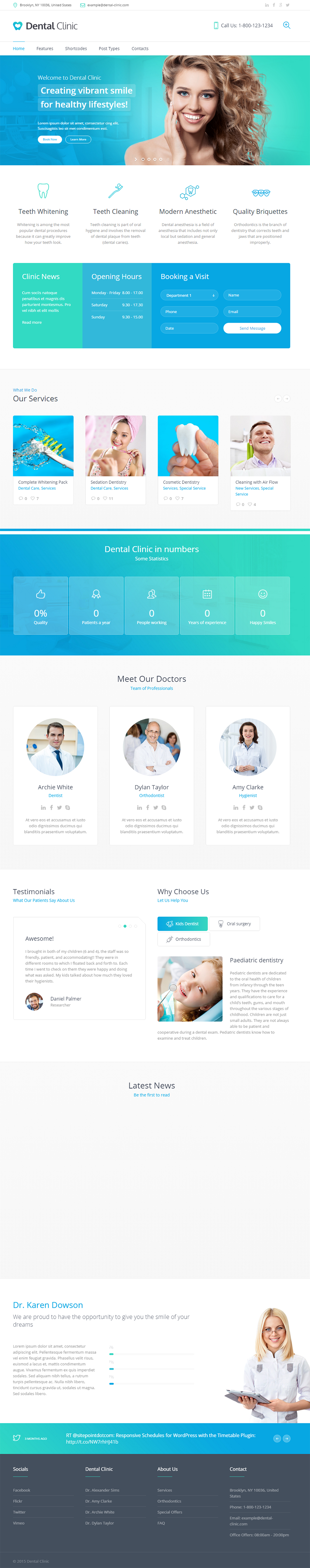 Medical & Dentist WordPress Theme - Dental Clinic